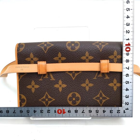 Louis Vuitton LV Shoulder Bag Pochette Florentine Brown Monogram 650-0710 - Picture 2 of 13